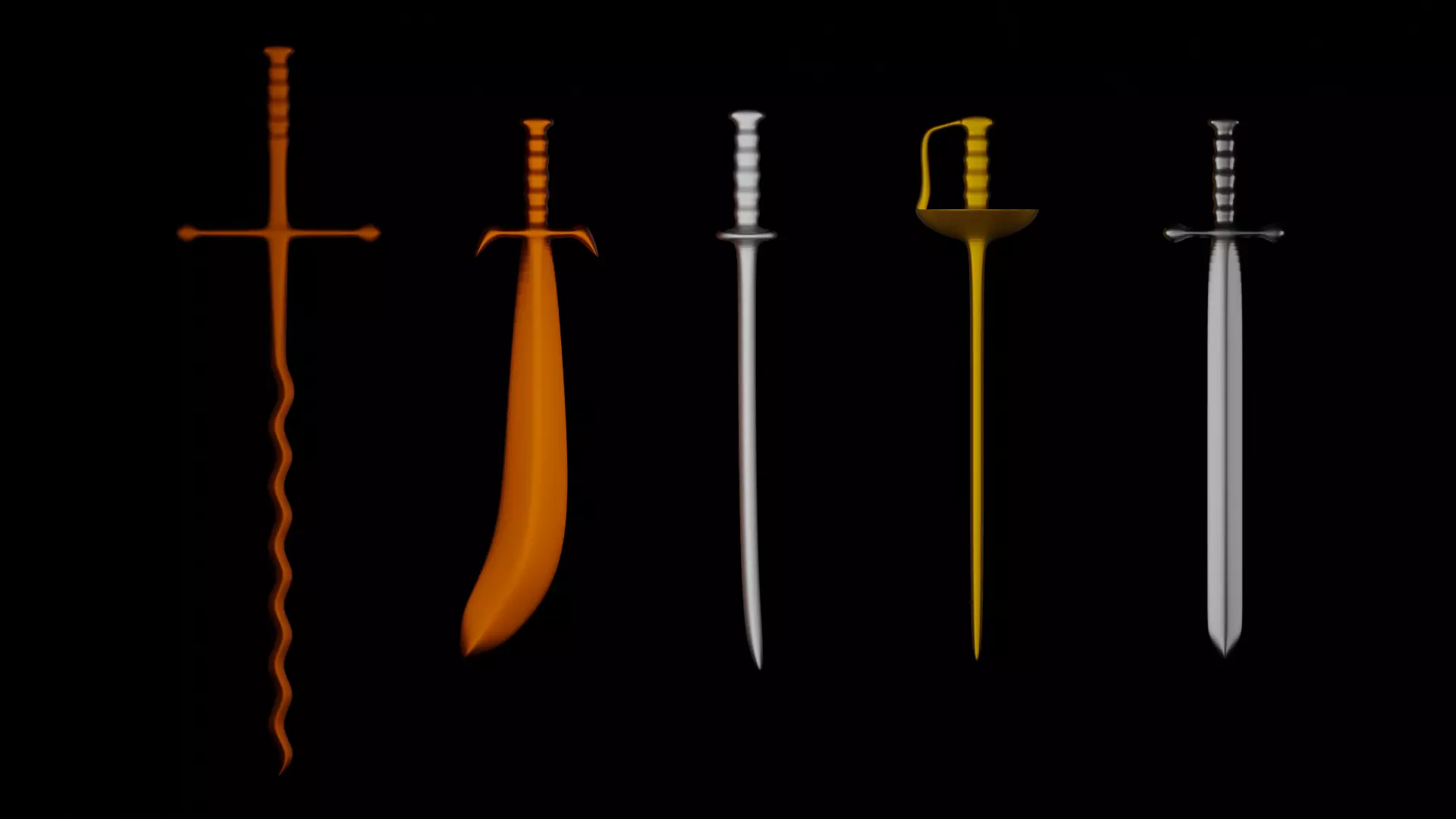 Party Picks Swords 3D print model