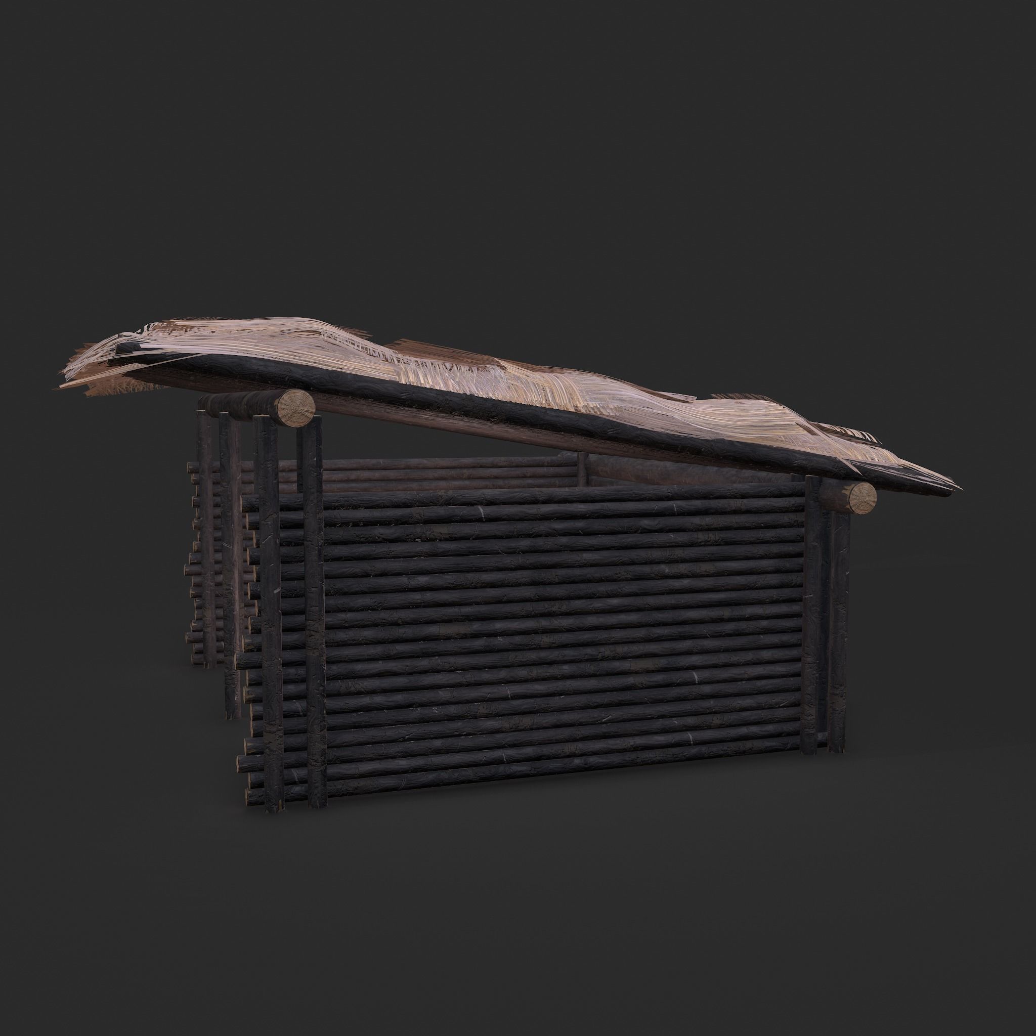 Viking Hut S Low-poly 3D model_38