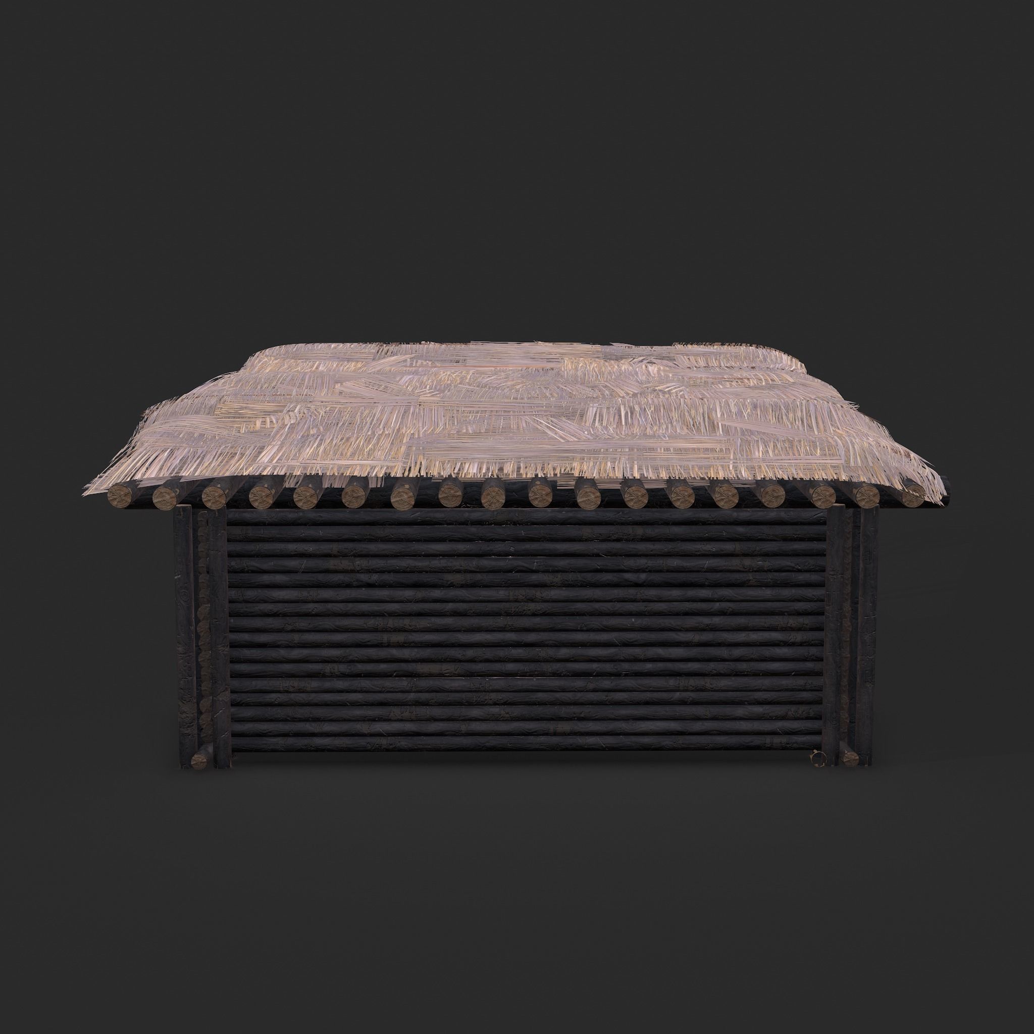 Viking Hut S Low-poly 3D model_35