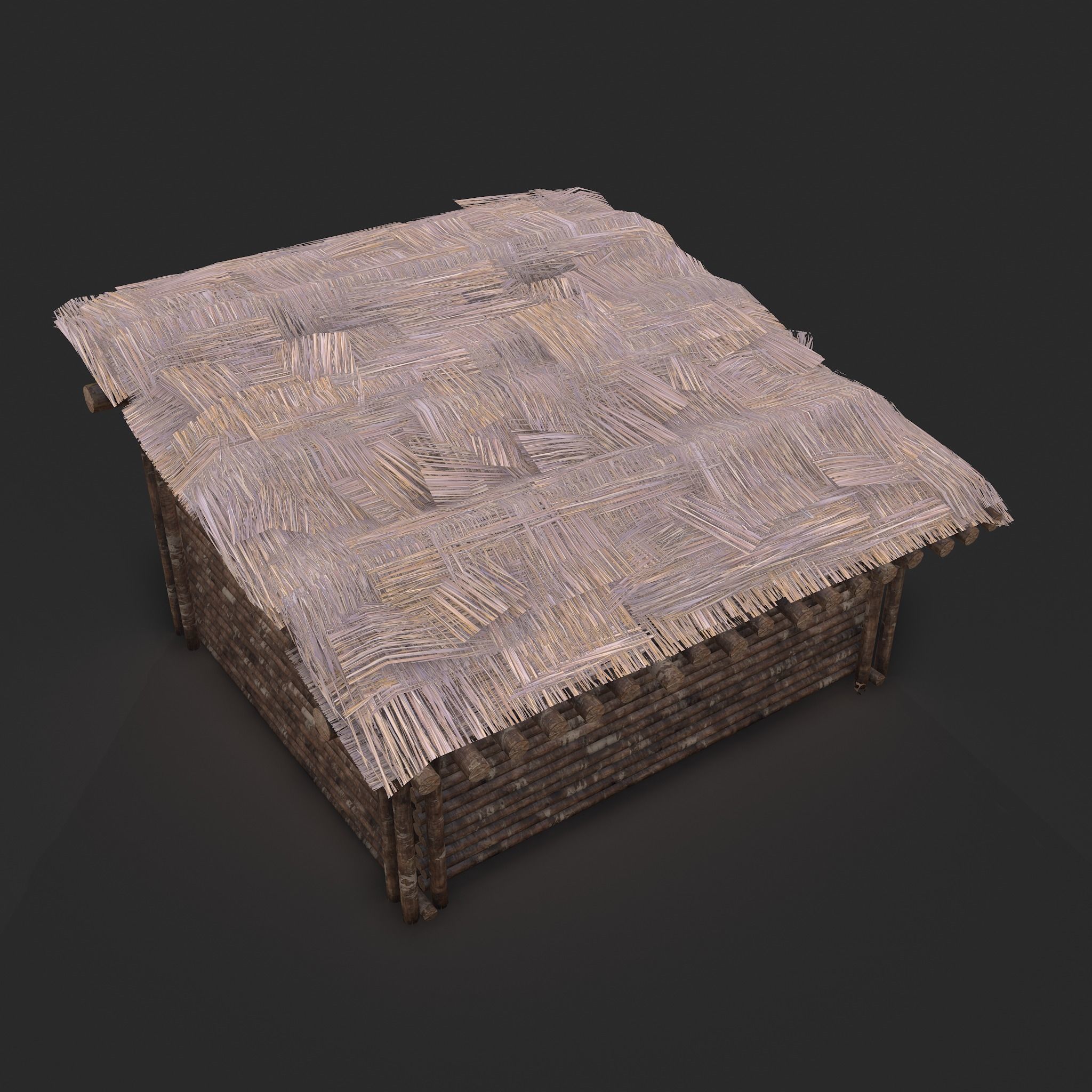 Viking Hut S Low-poly 3D model_11