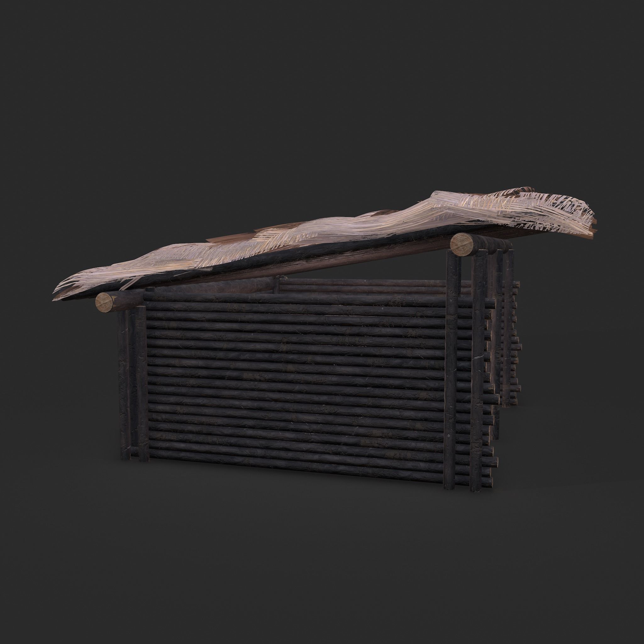 Viking Hut S Low-poly 3D model_32