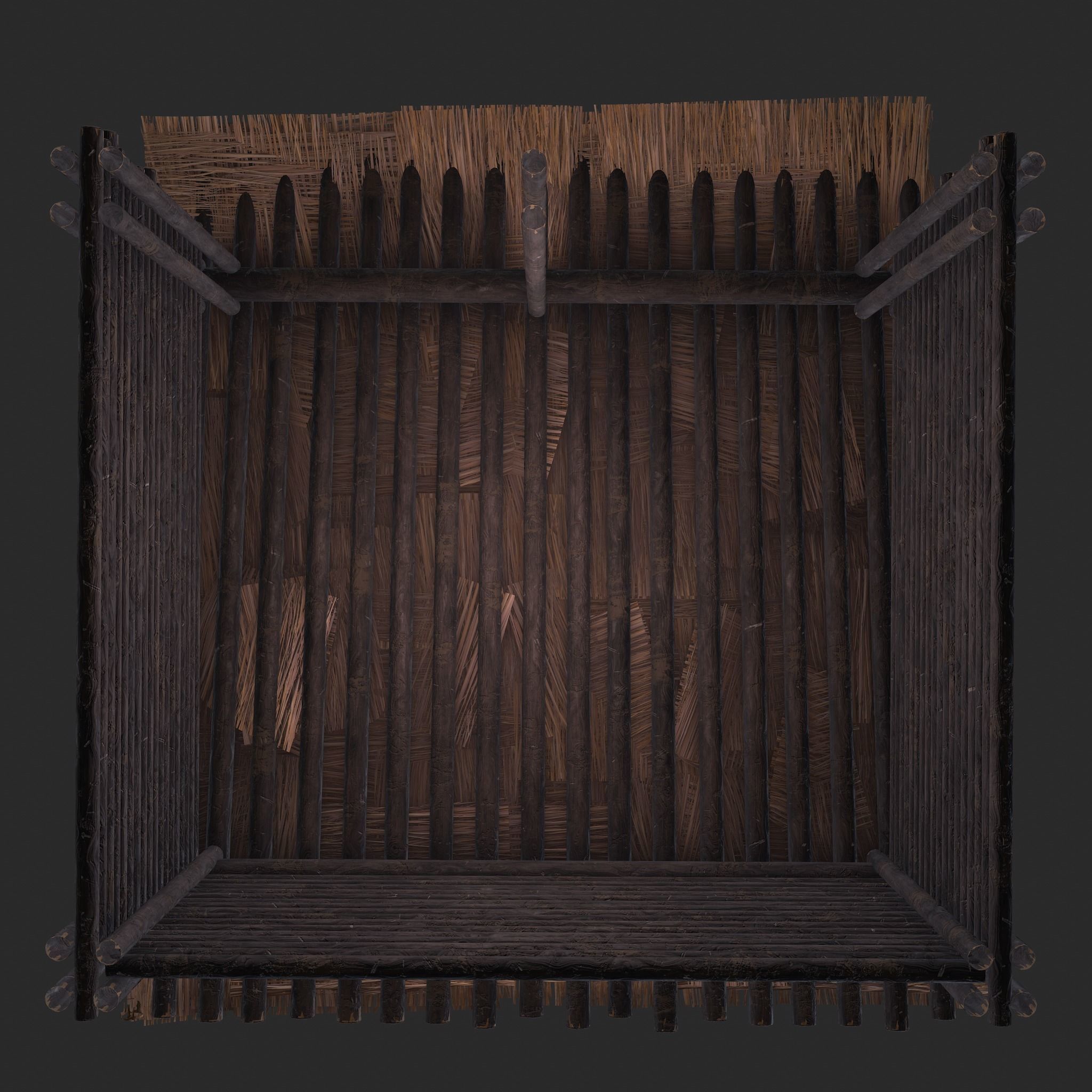 Viking Hut S Low-poly 3D model_27