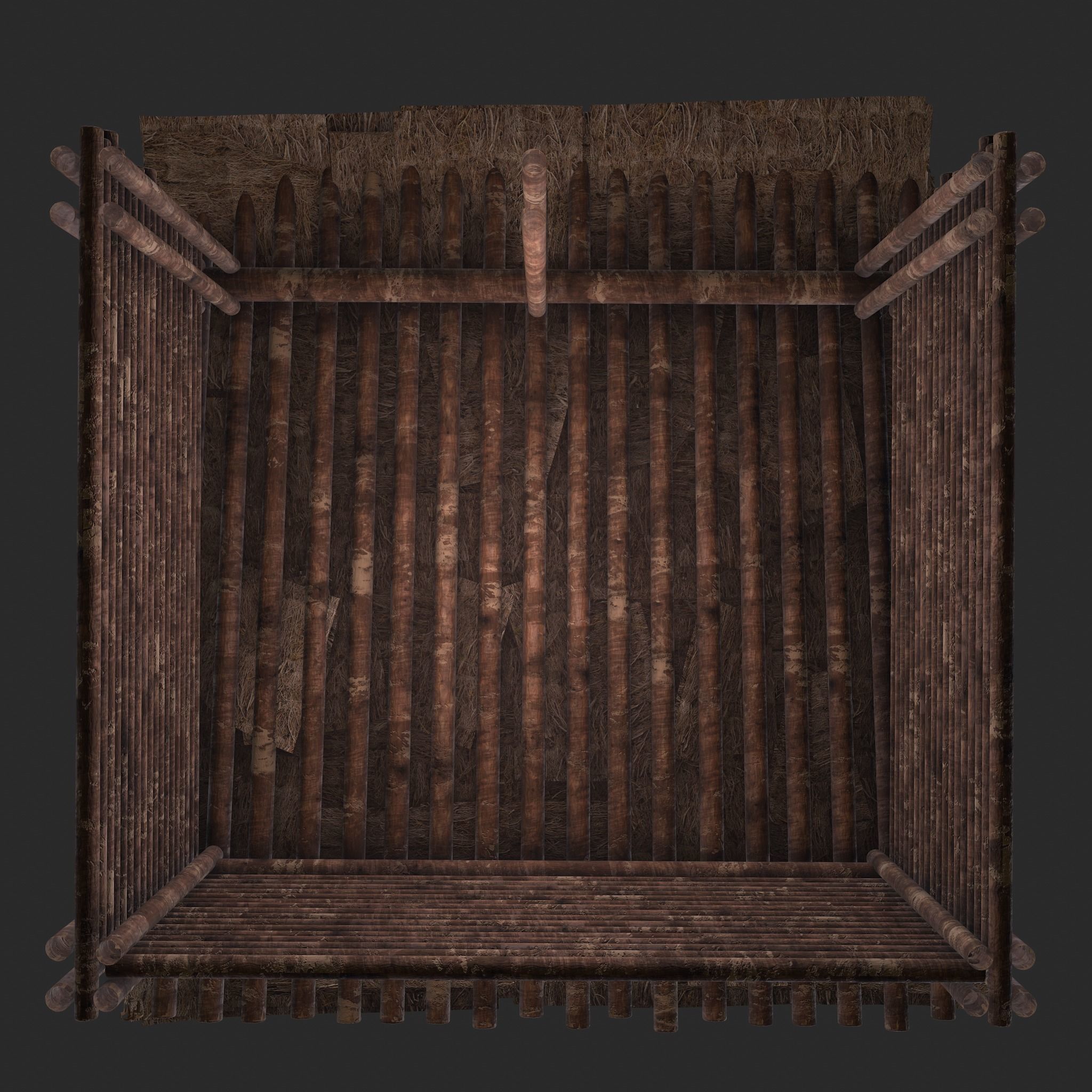 Viking Hut S Low-poly 3D model_25