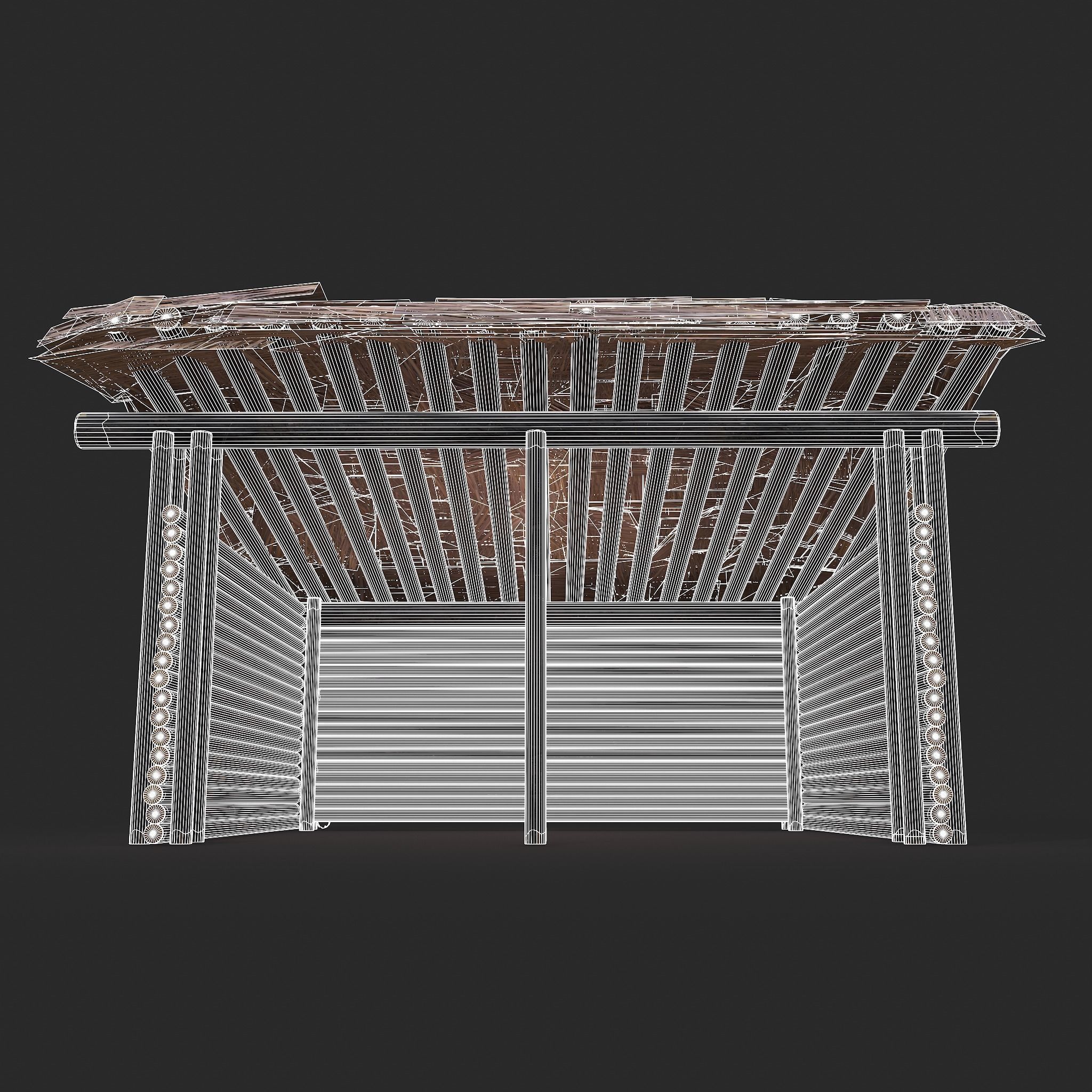Viking Hut S Low-poly 3D model_18