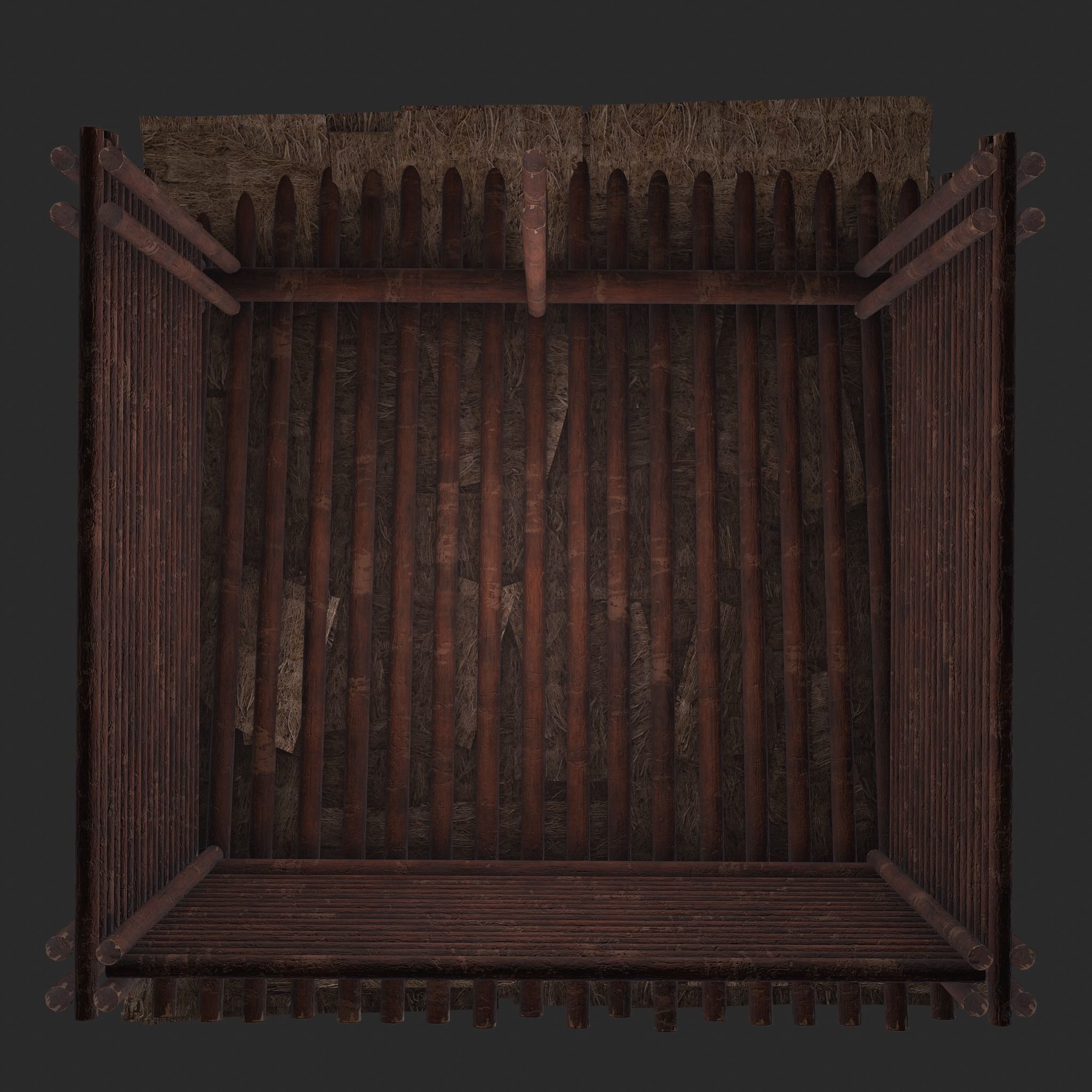 Viking Hut S Low-poly 3D model_24