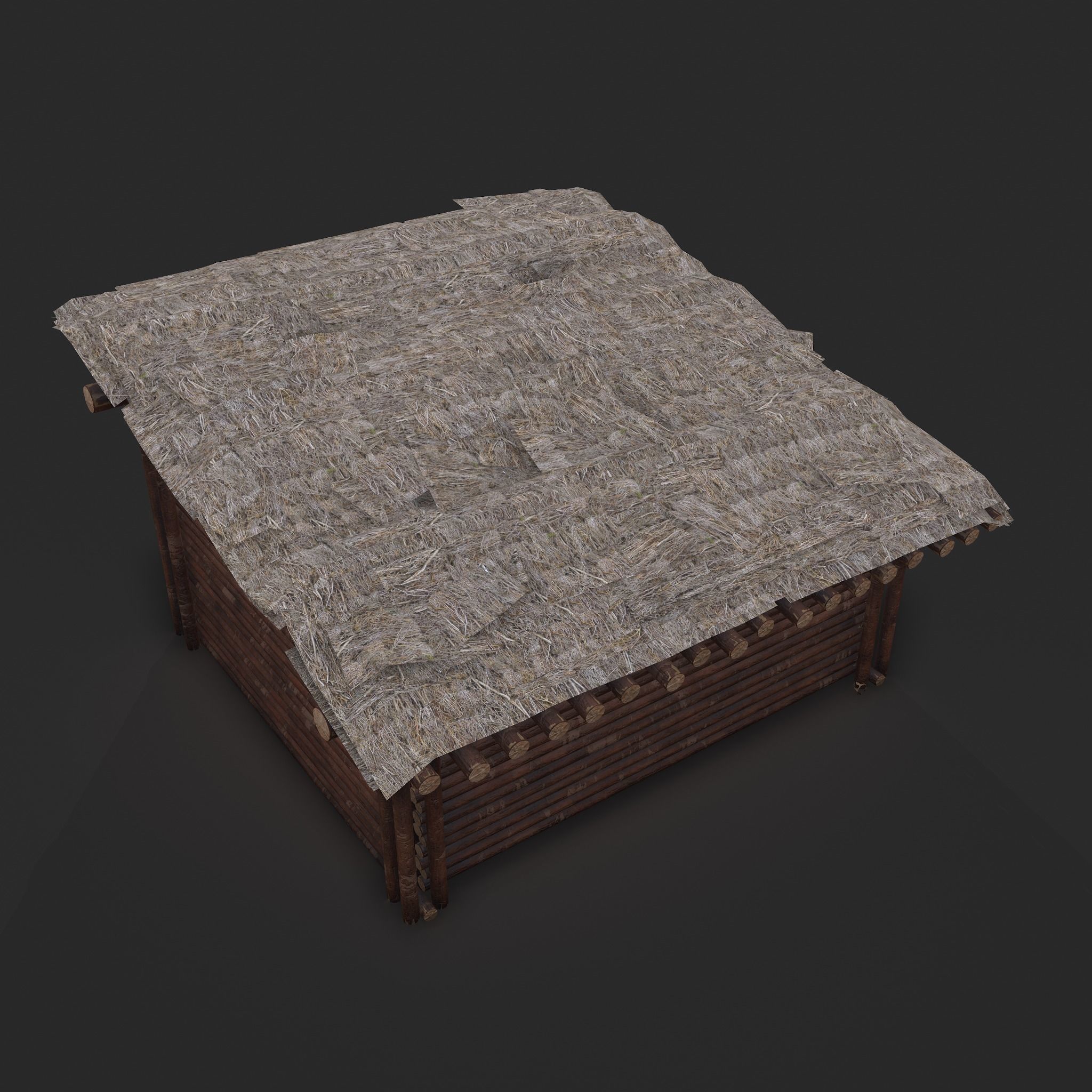Viking Hut S Low-poly 3D model_12