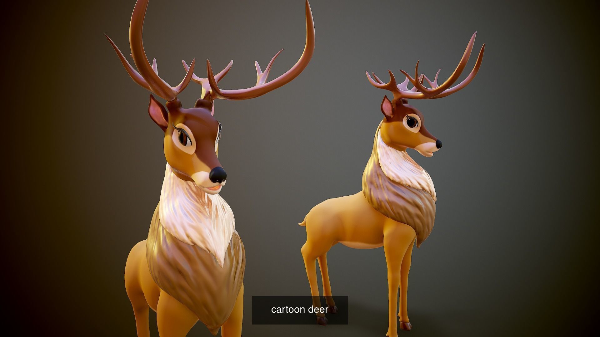 Cartoon zoo animals Mega pack 3D Model Collection_45