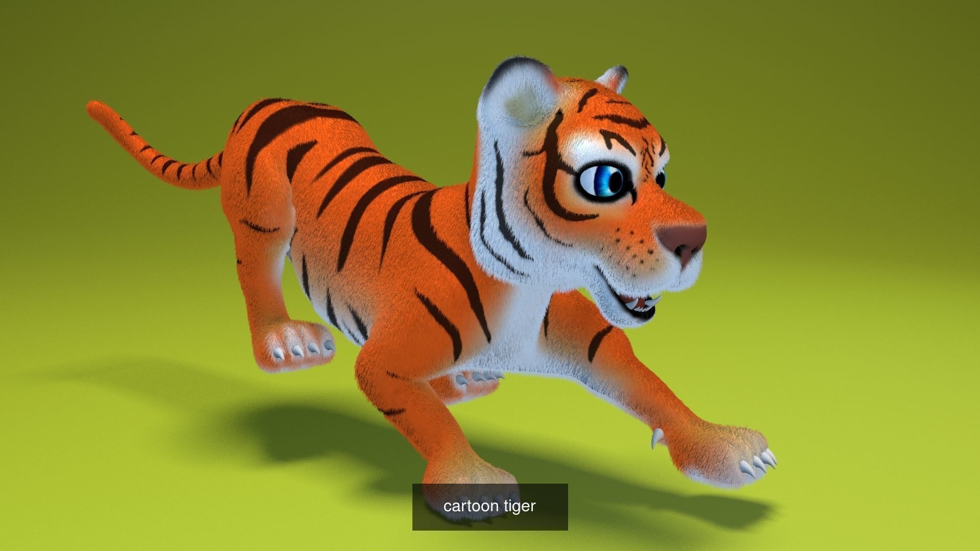 Cartoon zoo animals Mega pack 3D Model Collection_33