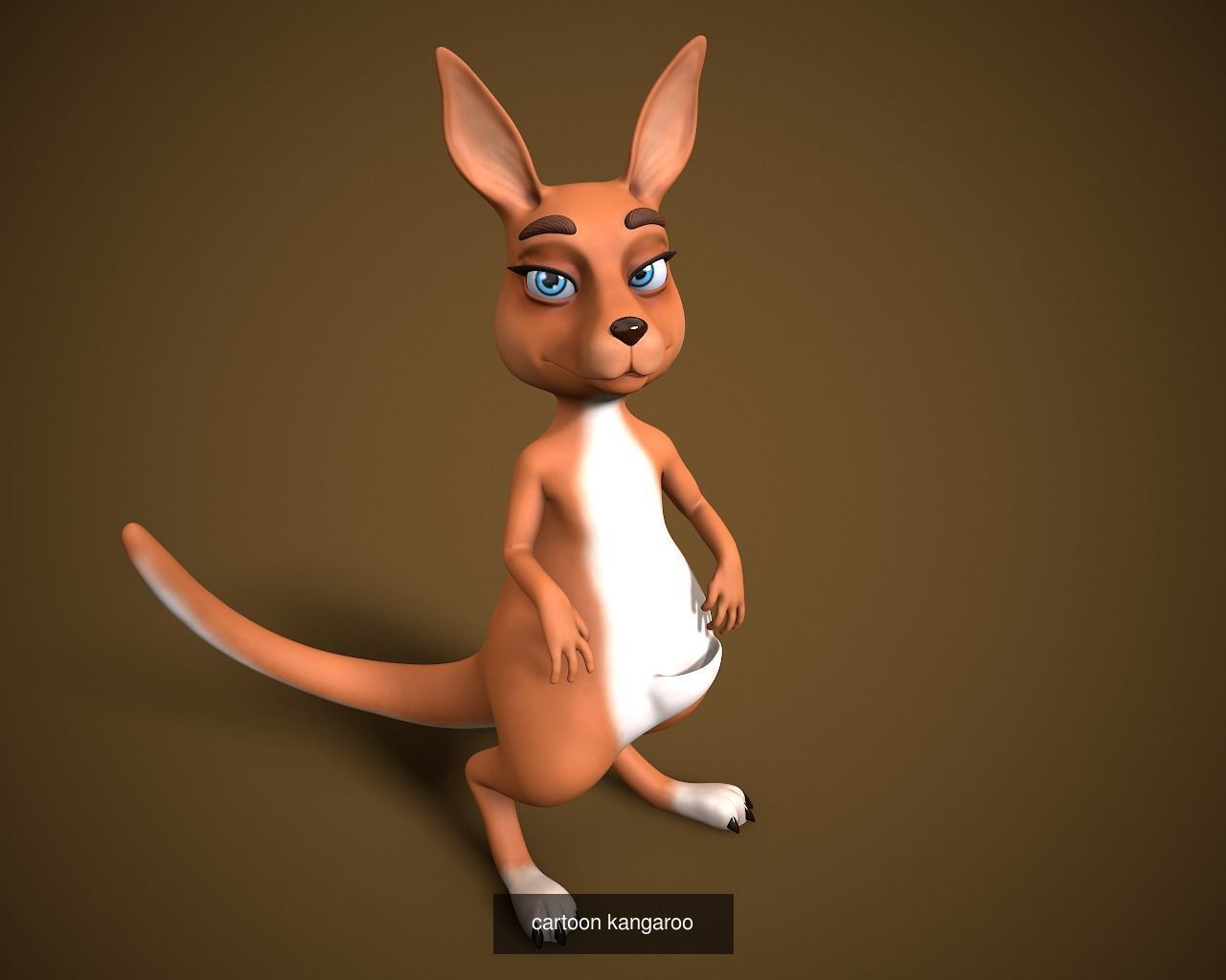 Cartoon zoo animals Mega pack 3D Model Collection_49