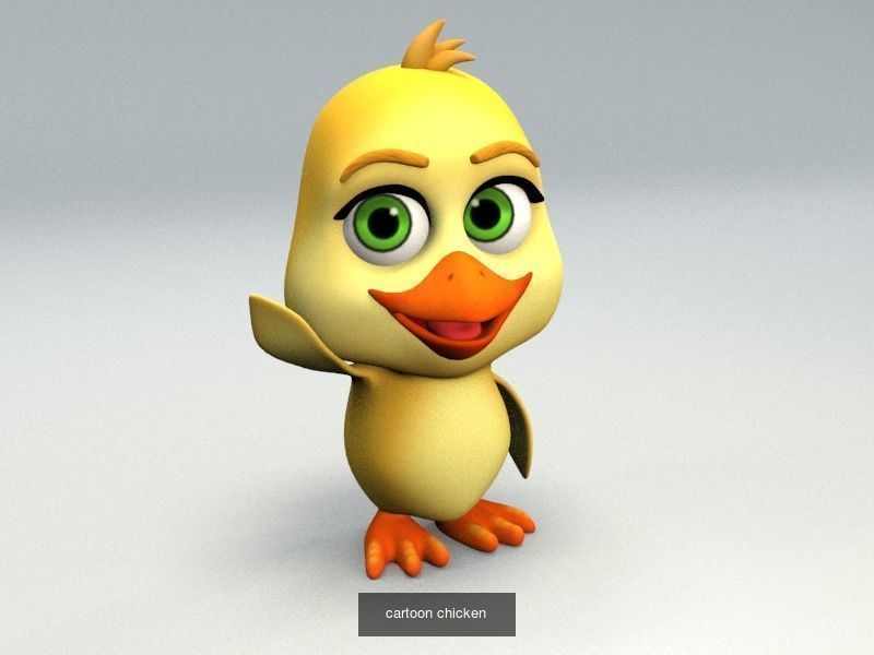 Cartoon zoo animals Mega pack 3D Model Collection_51