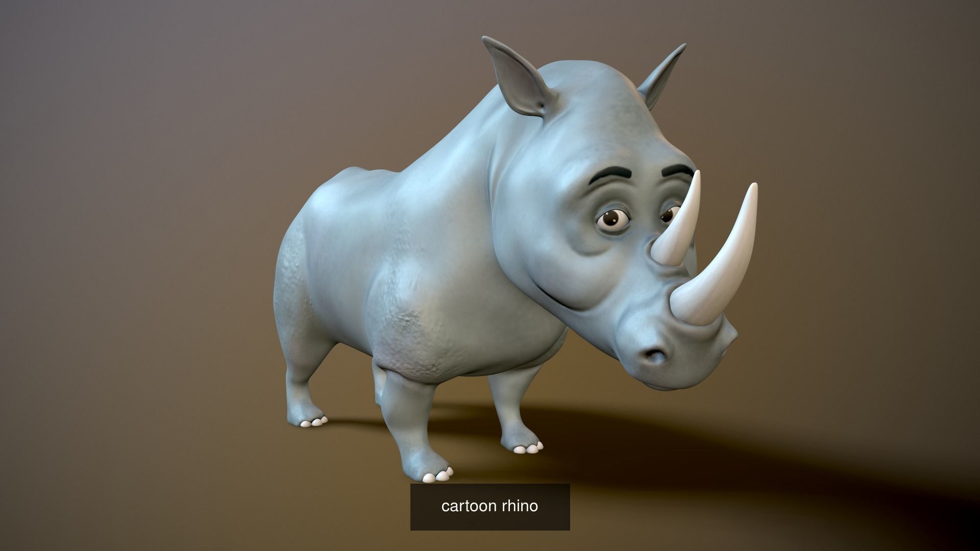 Cartoon zoo animals Mega pack 3D Model Collection_47