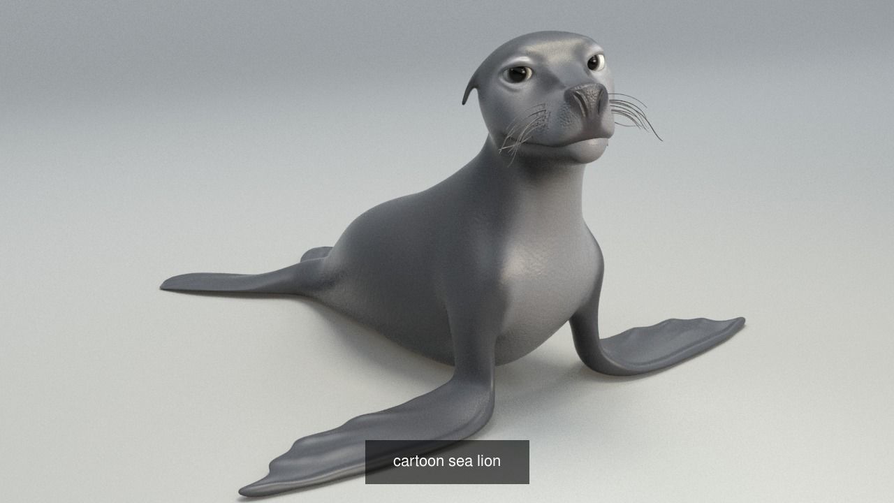 Cartoon zoo animals Mega pack 3D Model Collection_39