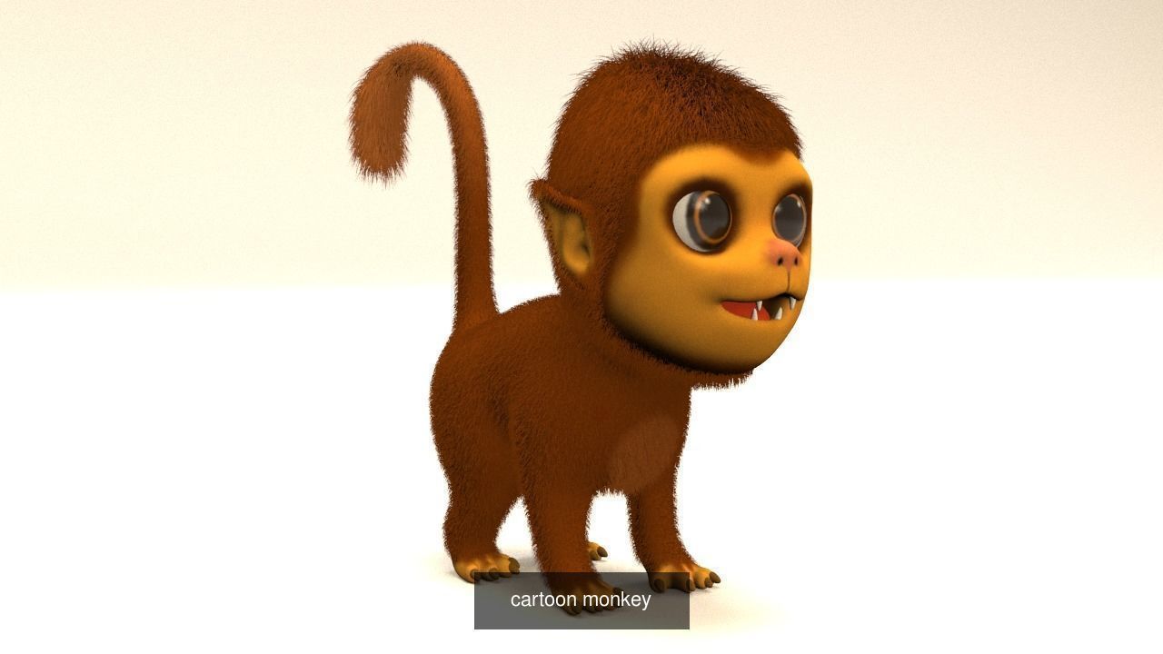 Cartoon zoo animals Mega pack 3D Model Collection_44