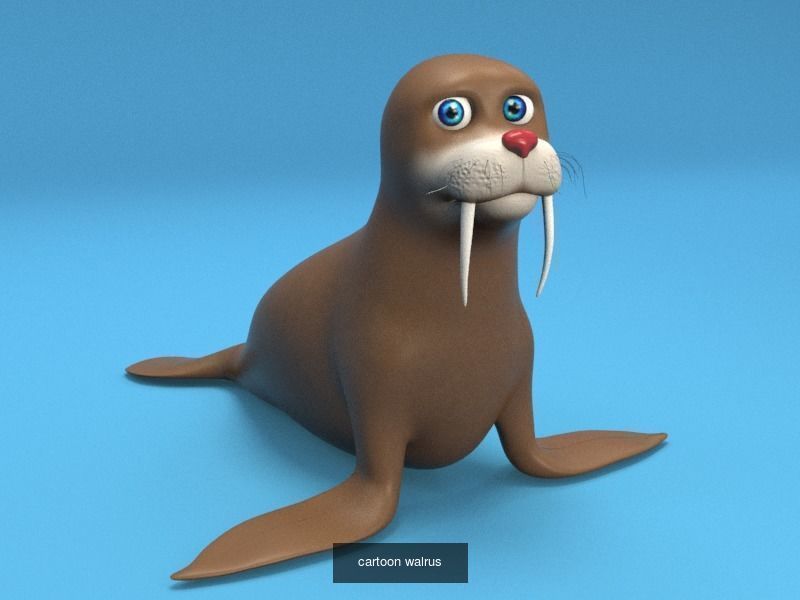 Cartoon zoo animals Mega pack 3D Model Collection_40