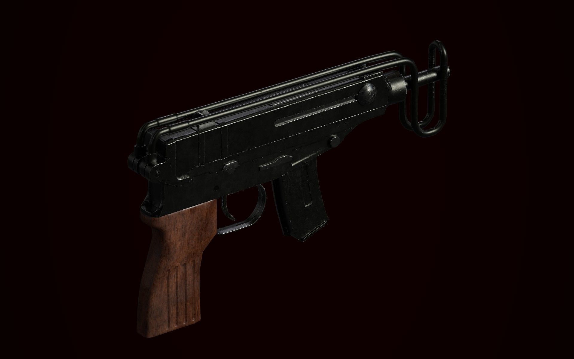 Skorpion Vzor 61 Low-poly 3D model_8
