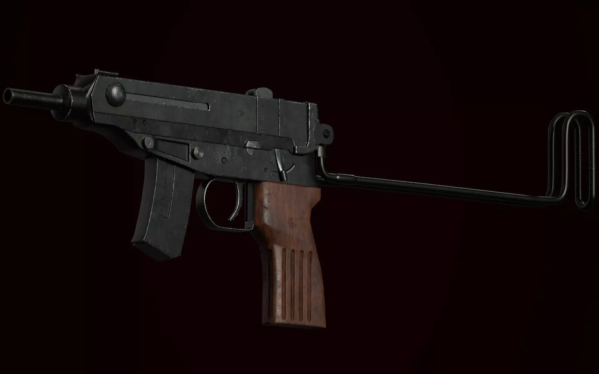 Skorpion Vzor 61 Low-poly 3D model_0
