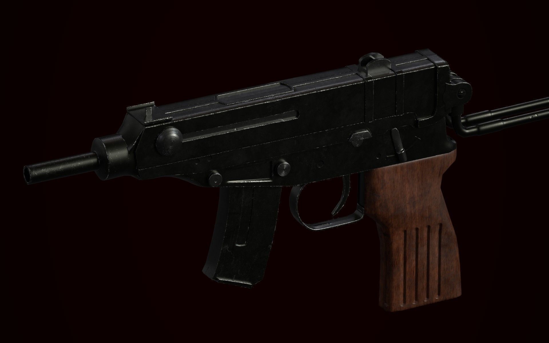 Skorpion Vzor 61 Low-poly 3D model_5