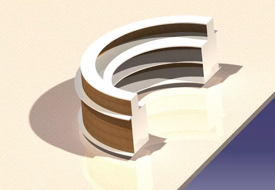 BANK TABLE DESIGN Free 3D model