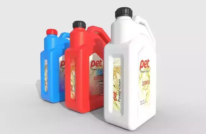 Motor Oil Bottle Model-2B Low-poly 3D model