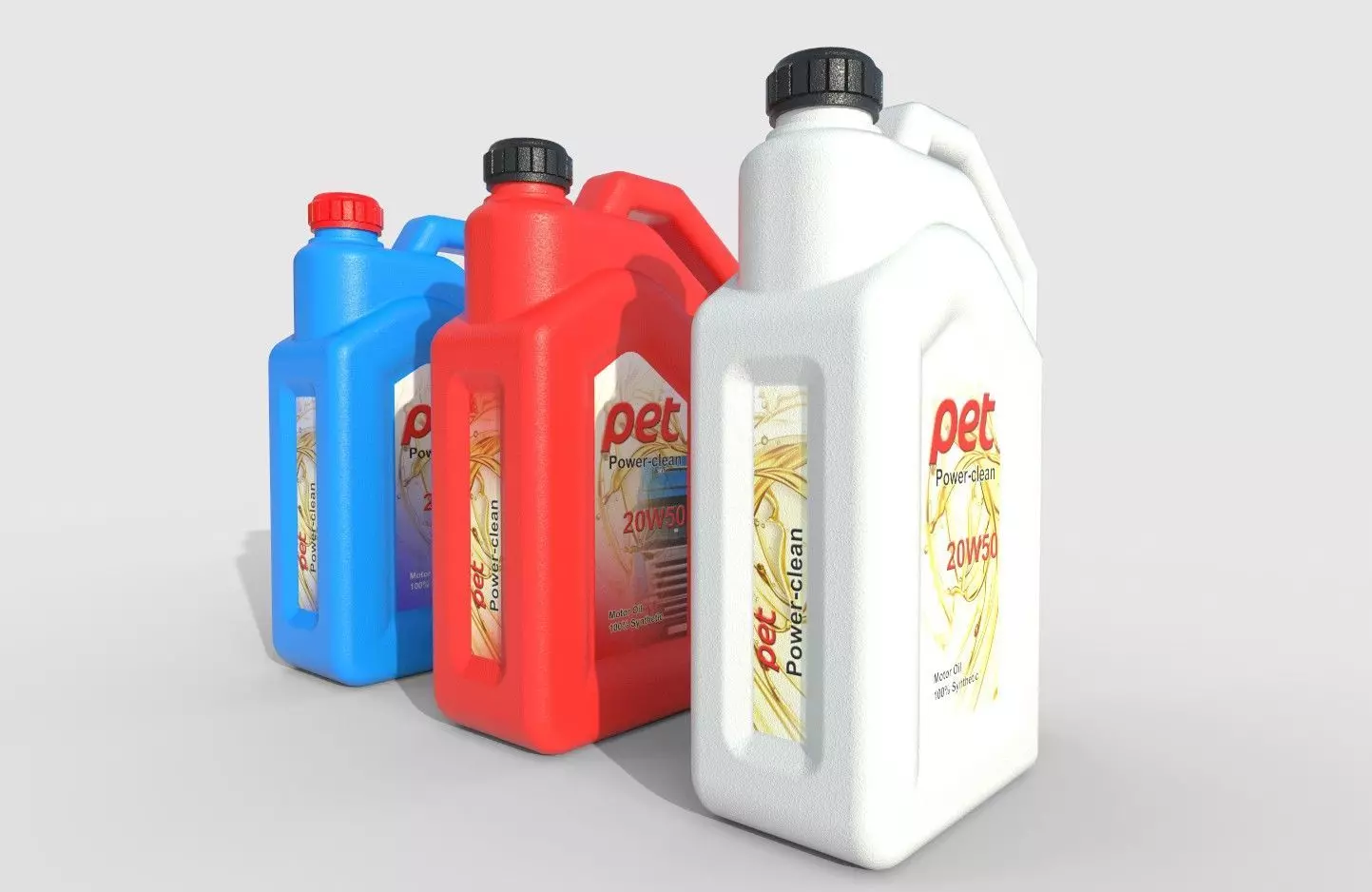 Motor Oil Bottle Model-2B Low-poly 3D model_0