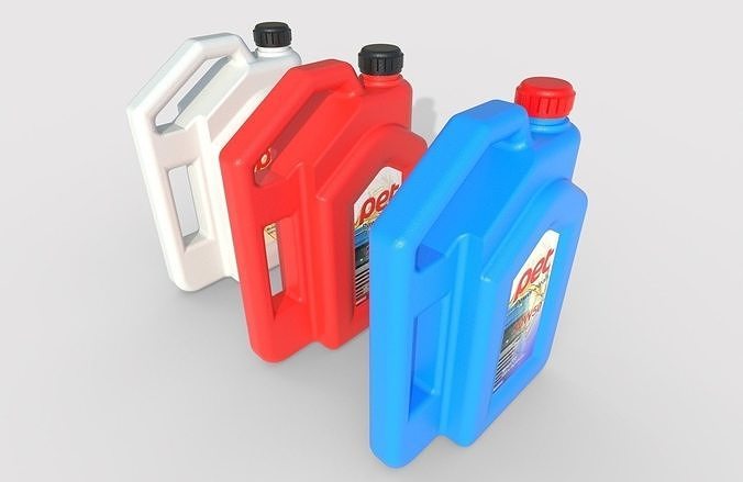 Motor Oil Bottle Model-2B Low-poly 3D model 2