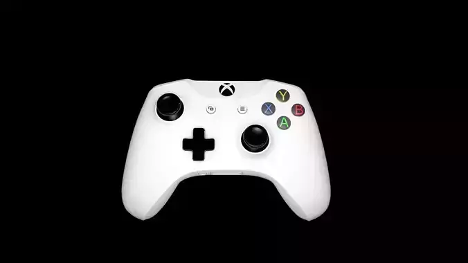 Gamepad XBOX ONE white 3D model