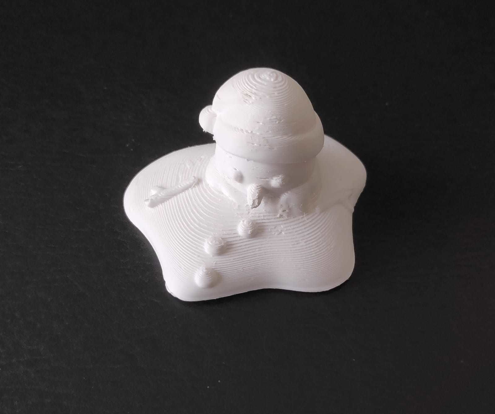 Melted Snowman 3D print model_11
