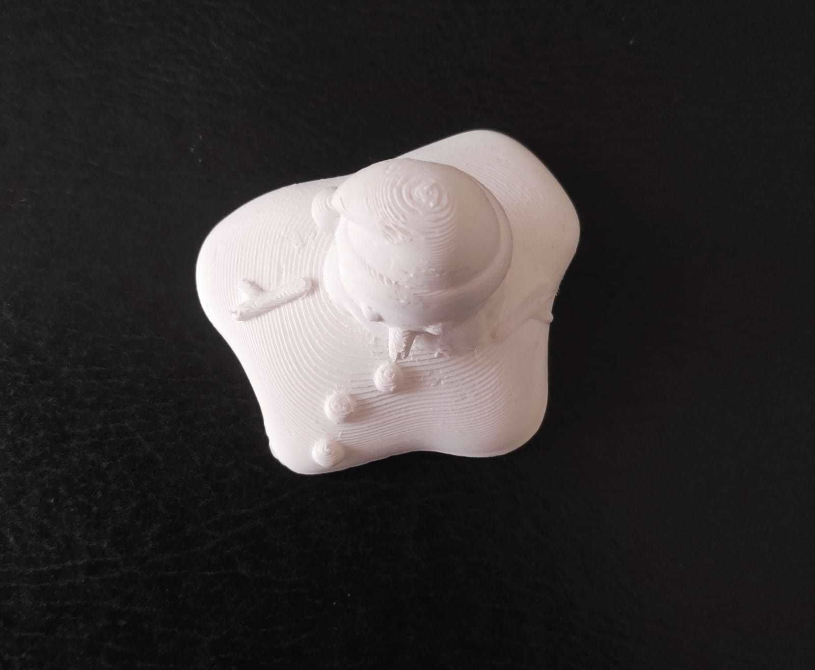 Melted Snowman 3D print model_5