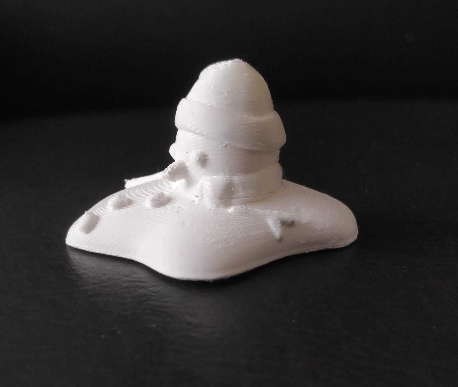 Melted Snowman 3D print model_4