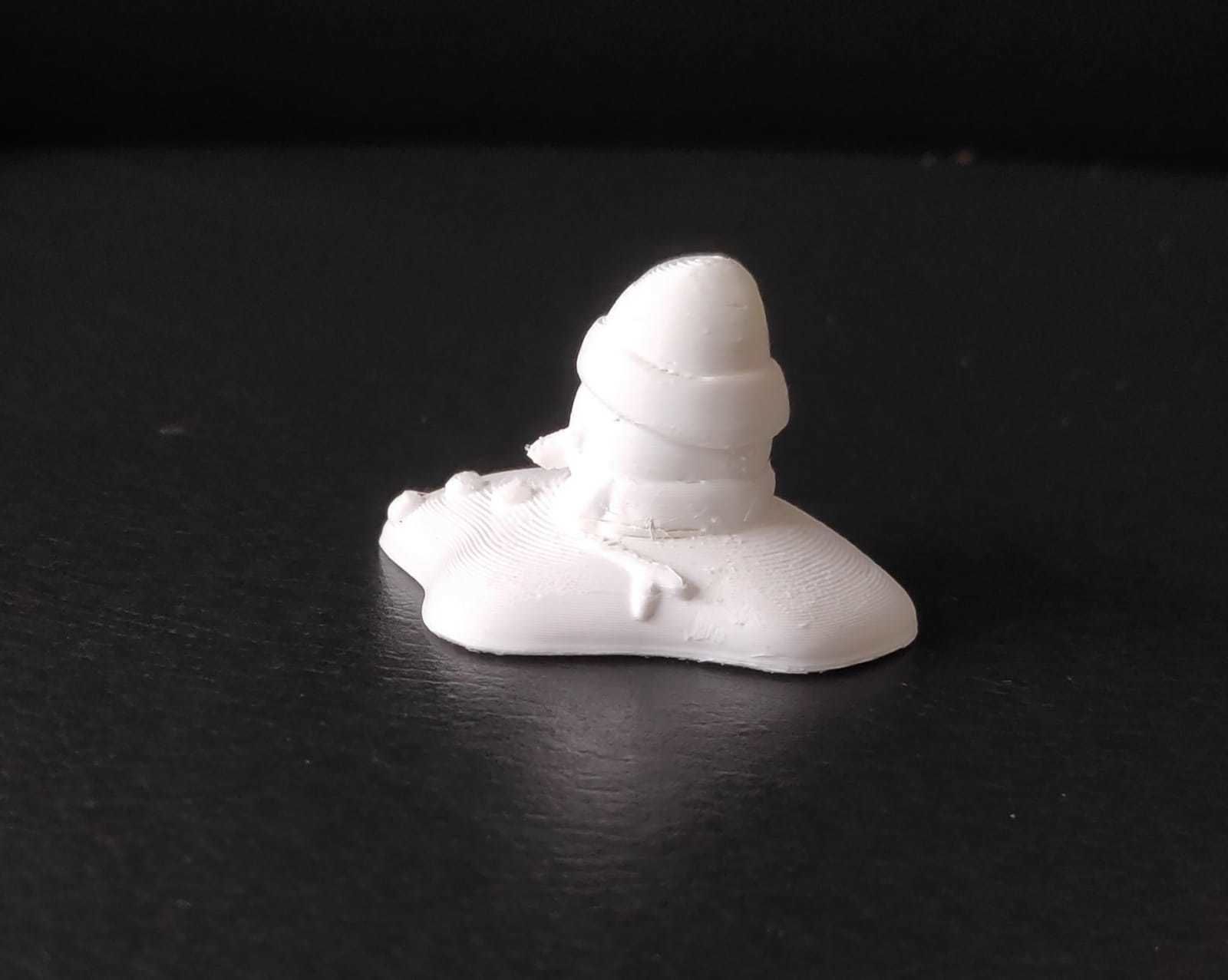 Melted Snowman 3D print model_10