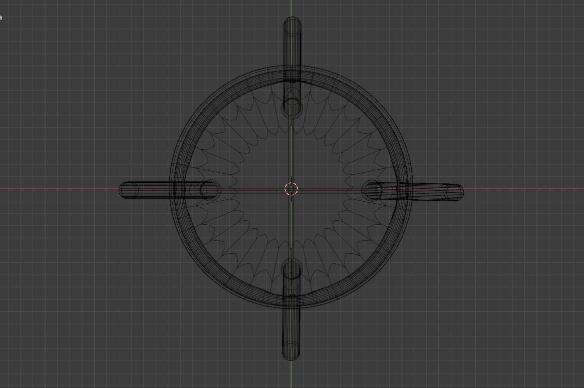 Chair wooden bar stool Free 3D model_4