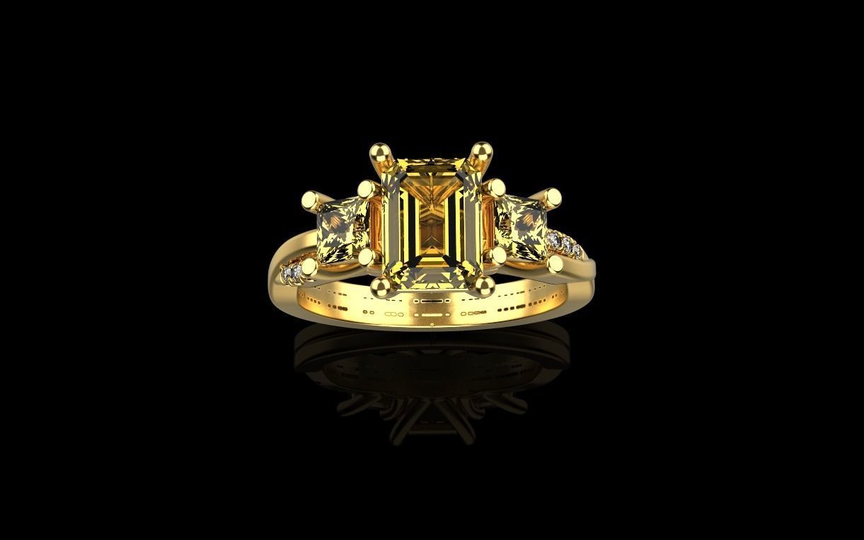 jewelry ring 3D print model_7