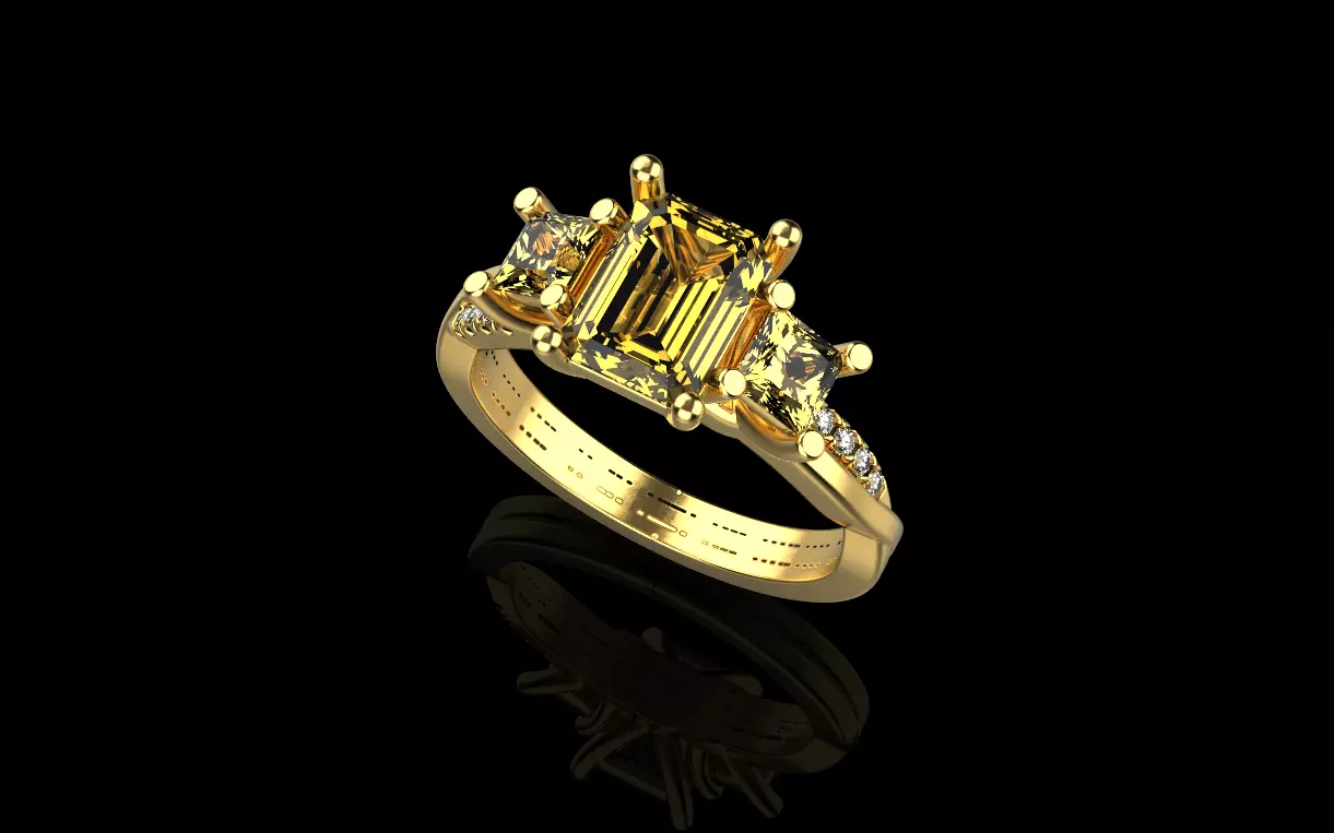 jewelry ring 3D print model_0