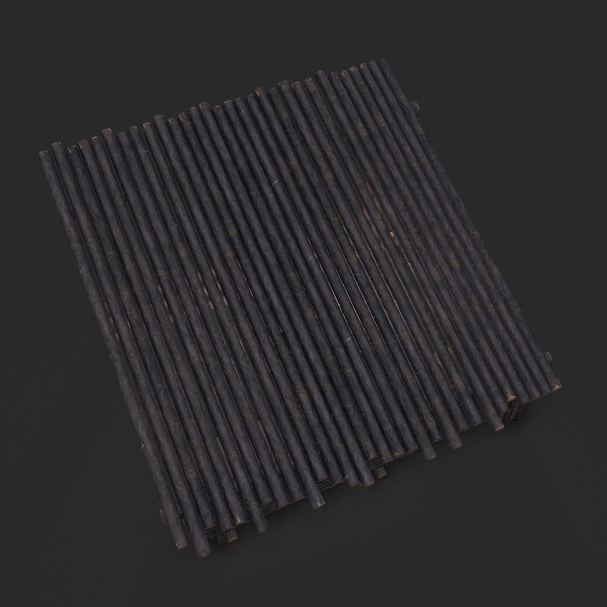 Viking Hut U Low-poly 3D model_14