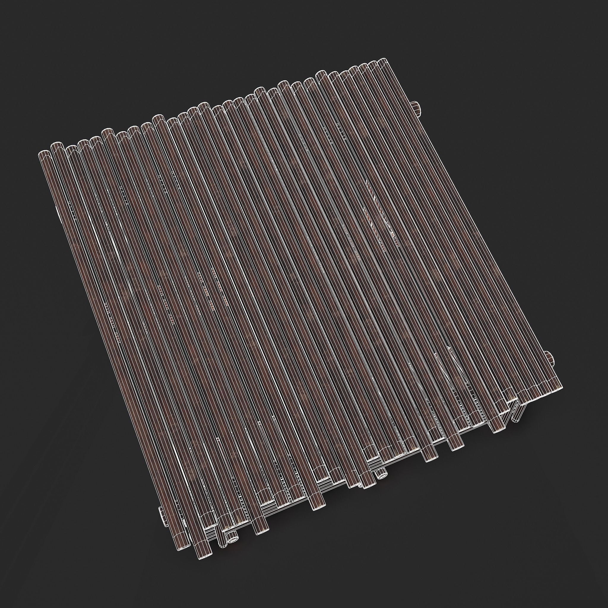 Viking Hut U Low-poly 3D model_15