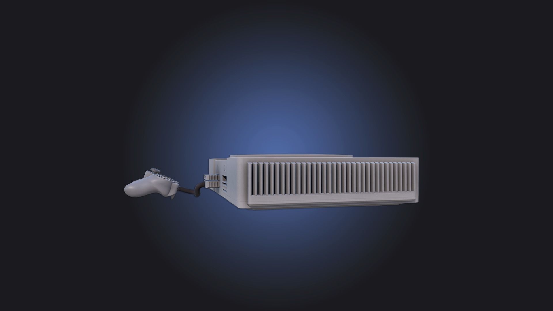 Sony PlayStation 1 dualshock 1 3D model_2