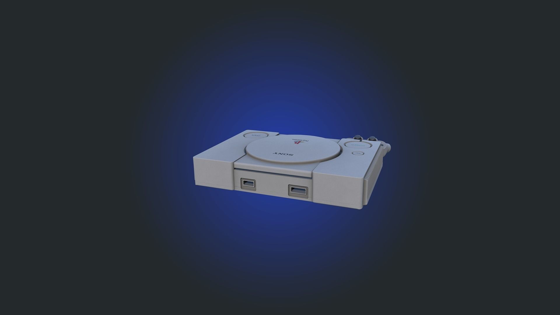 Sony PlayStation 1 dualshock 1 3D model_6