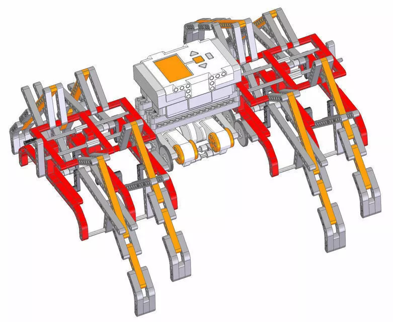 NXT Spider Robot Free 3D model