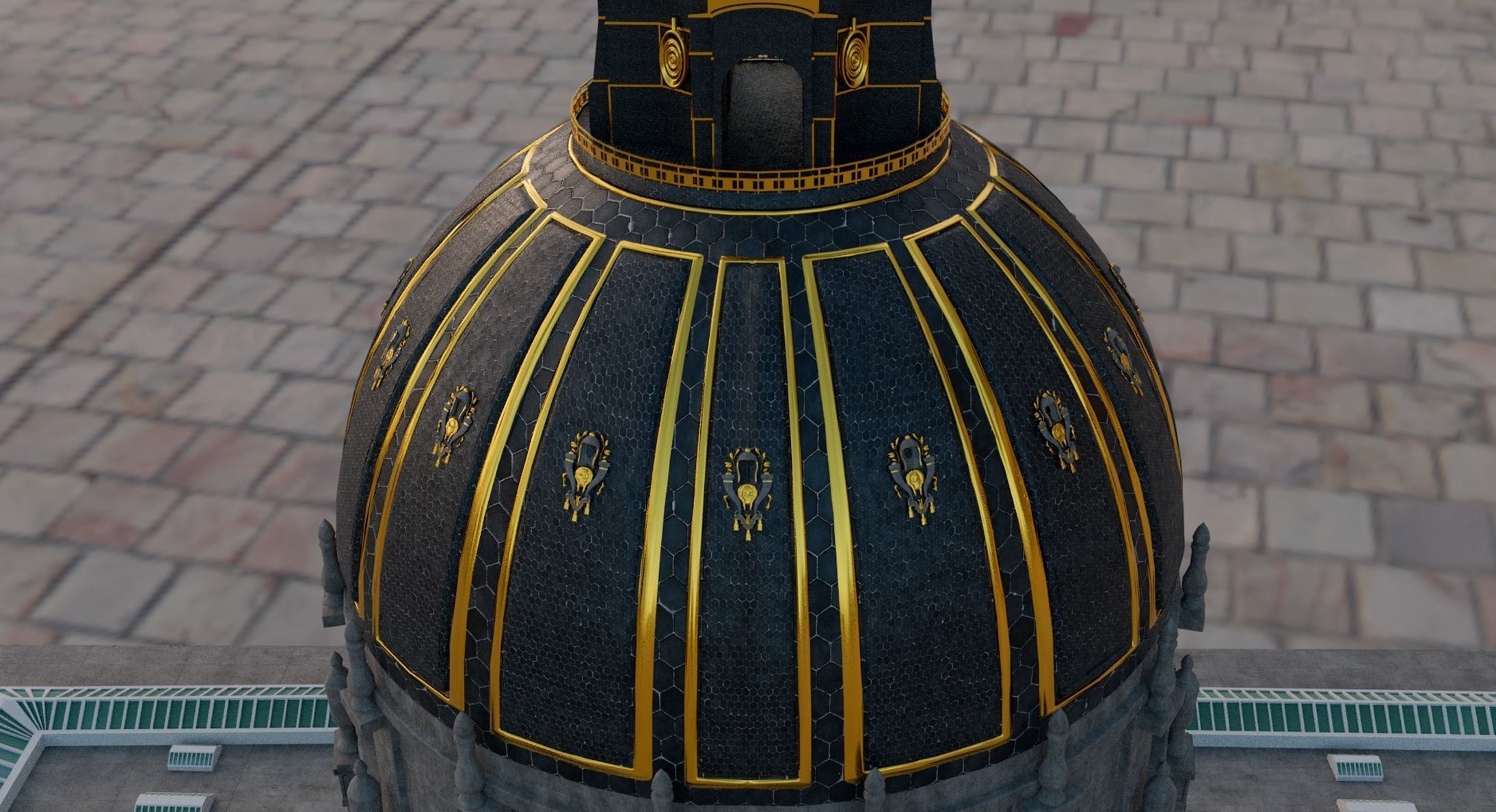 San Francisco City Hall  Low-poly 3D model_5