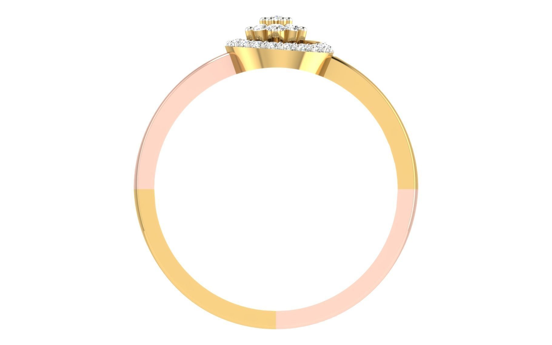 Minimalist Thin Light wt women ring 3dm stl render details 3D print model_4