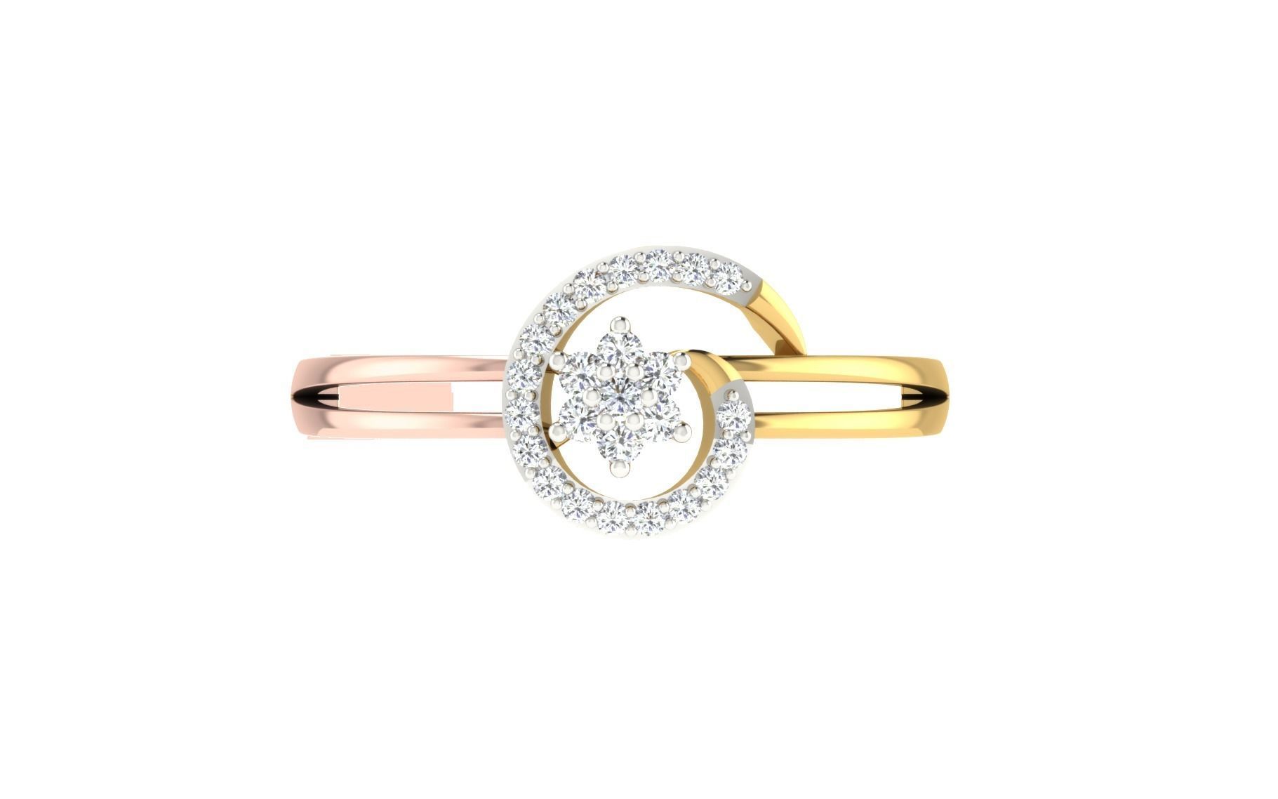 Minimalist Thin Light wt women ring 3dm stl render details 3D print model_8