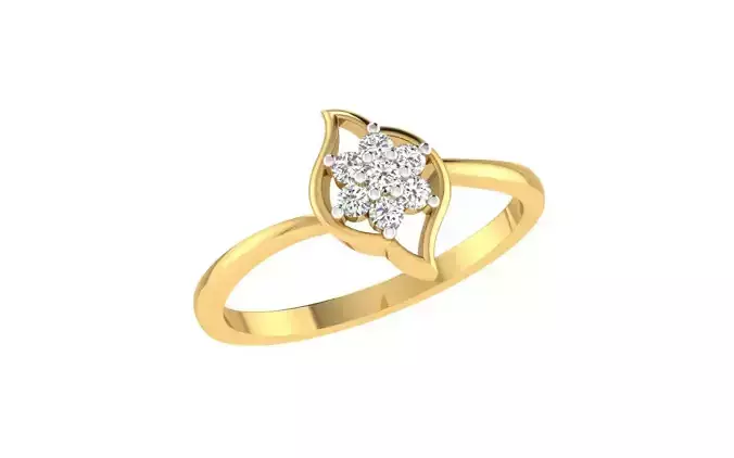 Minimalist Thin Light wt women ring 3dm stl render details