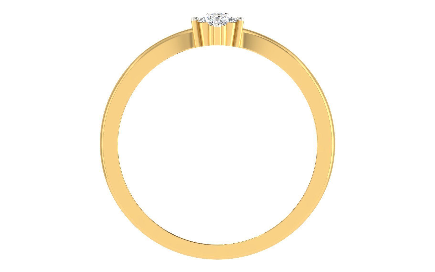 Minimalist Thin Light wt women ring 3dm stl render details 3D print model_2