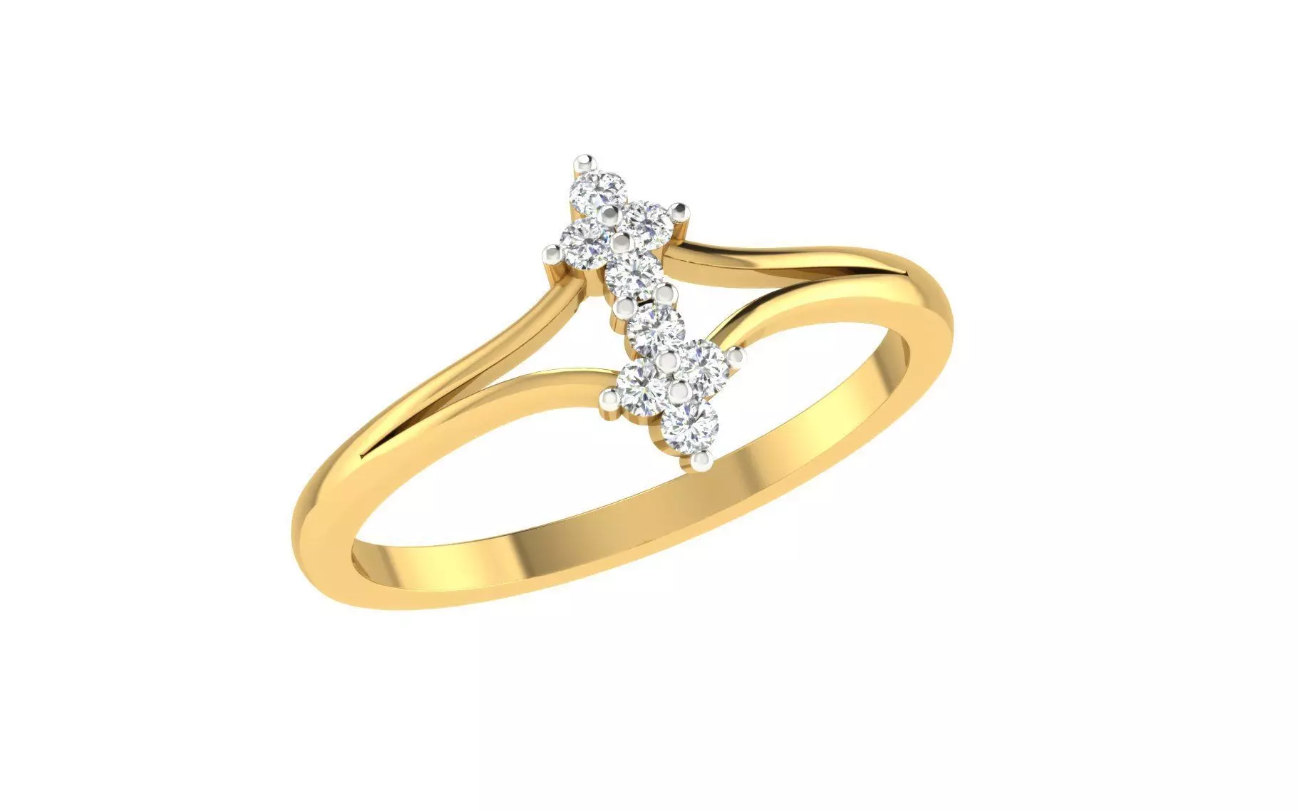 Minimalist Thin Light wt women ring 3dm stl render details 3D print model_0