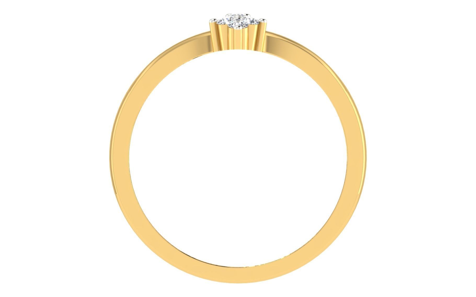 Minimalist Thin Light wt women ring 3dm stl render details 3D print model_4