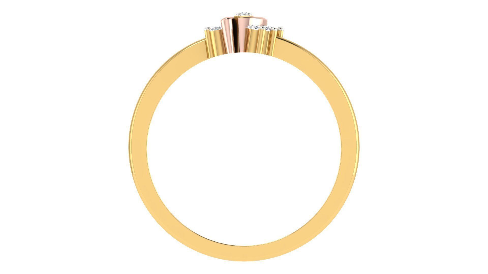 Minimalist Thin Light wt women ring 3dm stl render details 3D print model_2