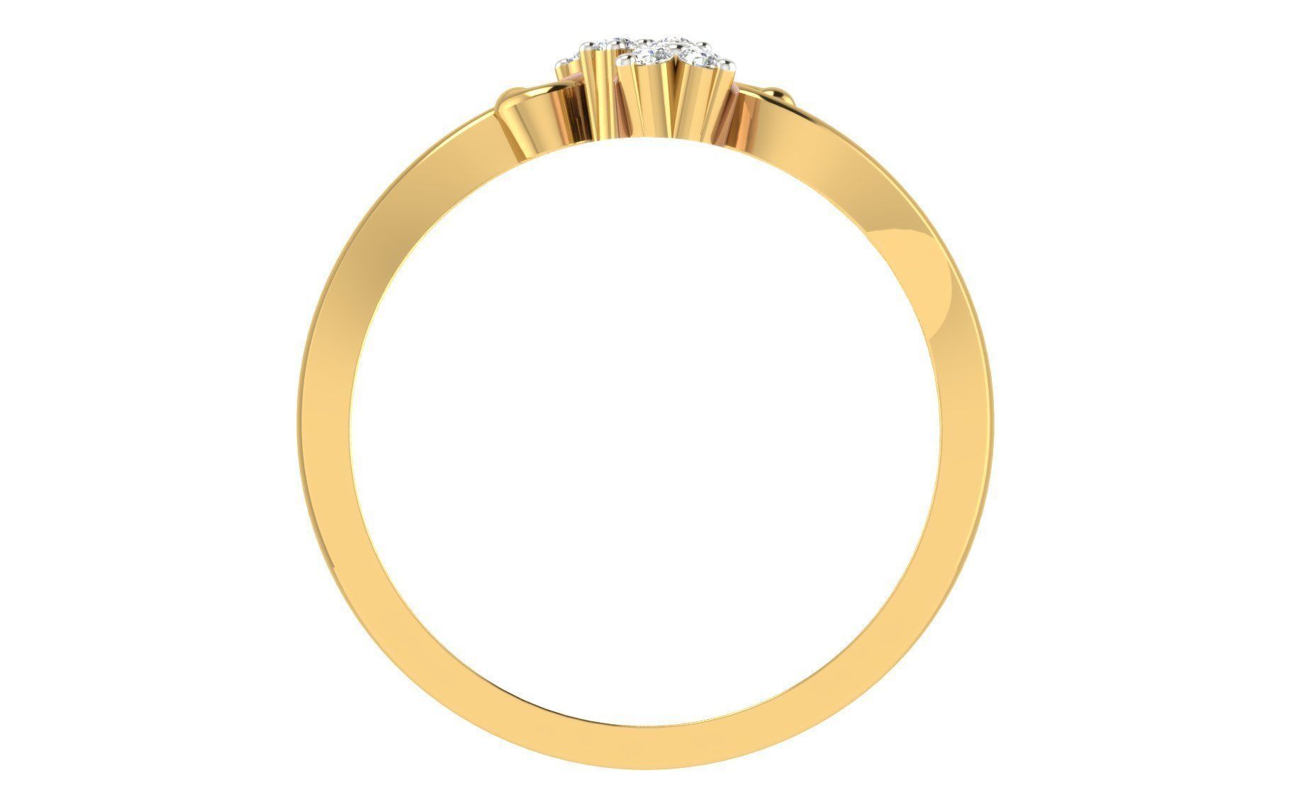 Minimalist Thin Light wt women ring 3dm stl render details 3D print model_2