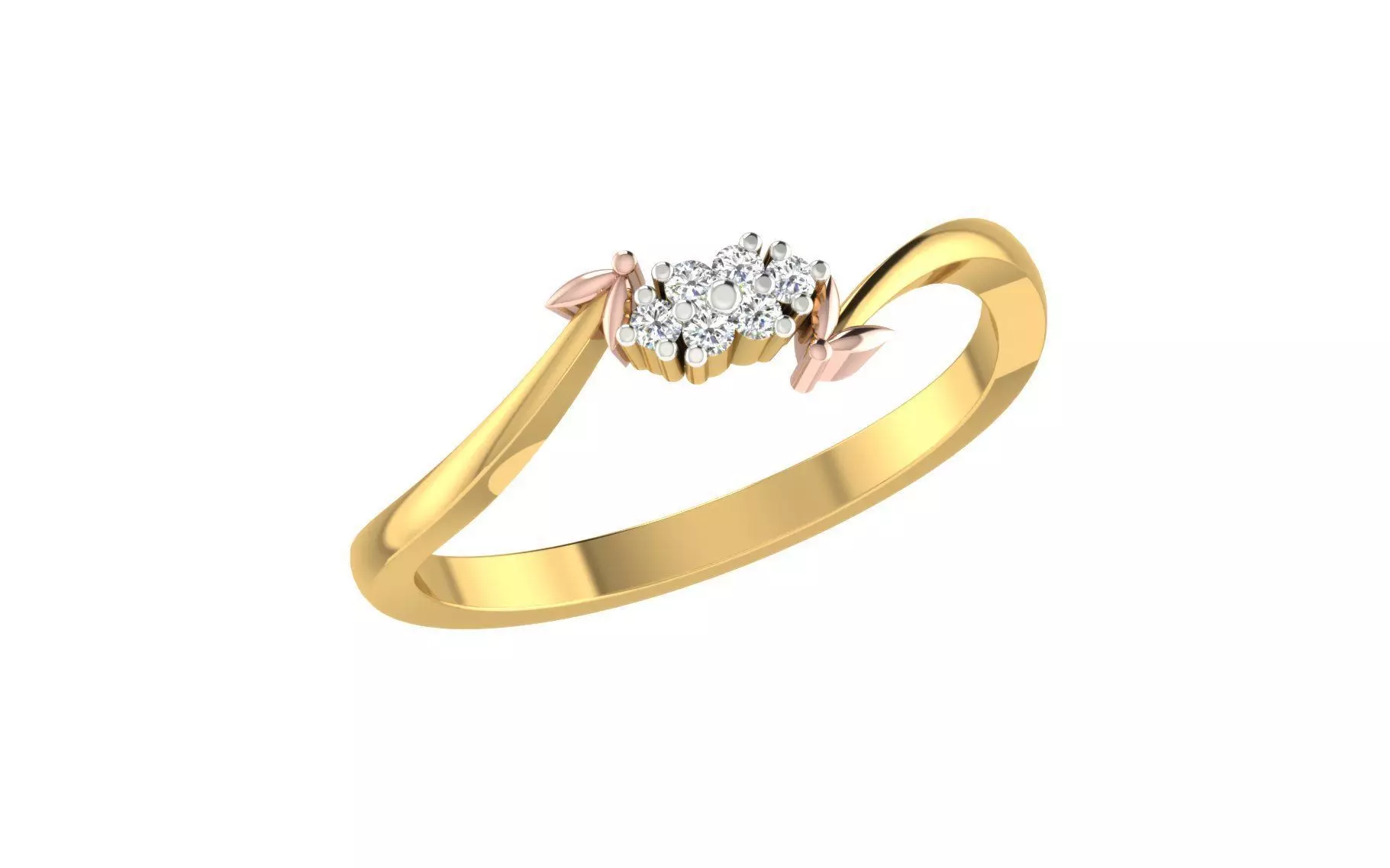 Minimalist Thin Light wt women ring 3dm stl render details 3D print model_0