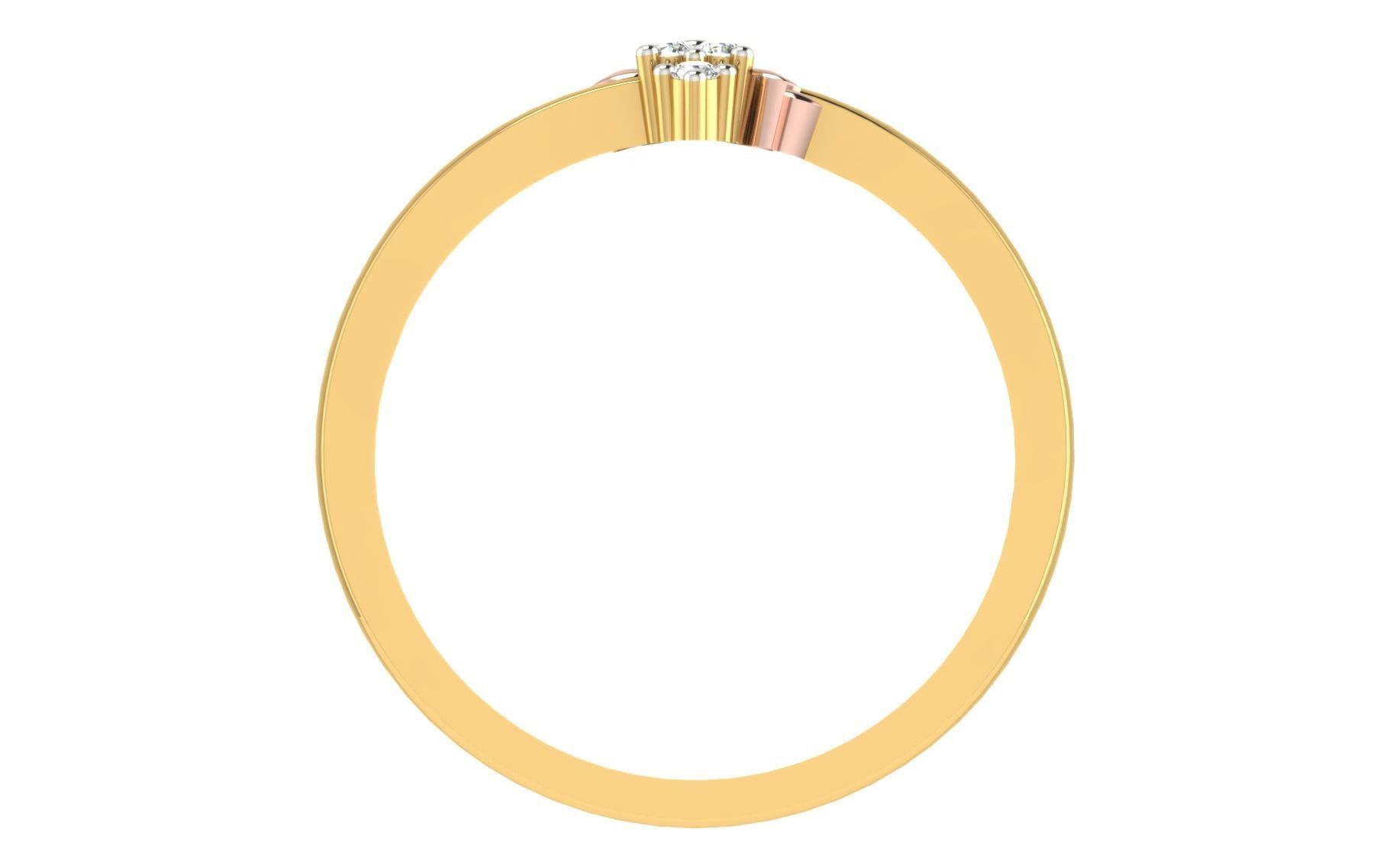 Minimalist Thin Light wt women ring 3dm stl render details 3D print model_4