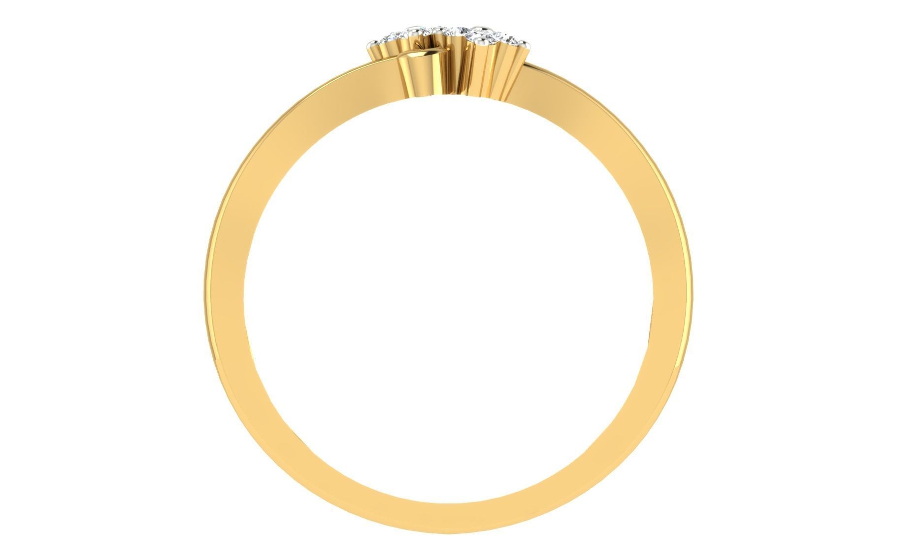 Minimalist Thin Light wt women ring 3dm stl render details 3D print model_4